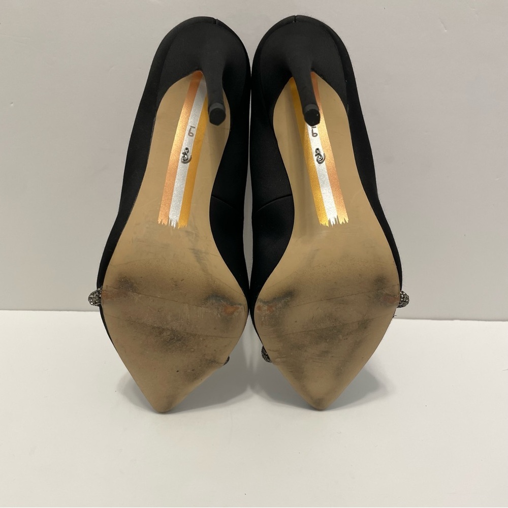 Sam Edelman Deela Pointed Toe Heel Black with Silver Accents Size 9 - Picture 14 of 15